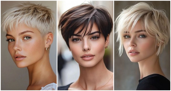 Coole Kurzhaarschnitt-Ideen für feines glattes Haar